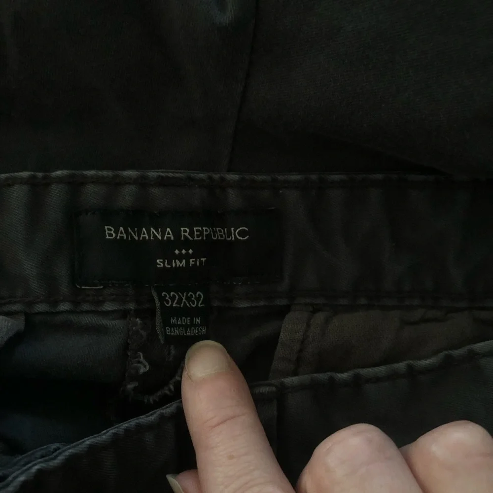 Banana Republic Slim Fit Chino Basic Flint Grey Size 32x32